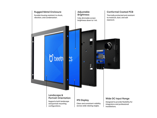 10 Zoll Monitor Metall (4:3)