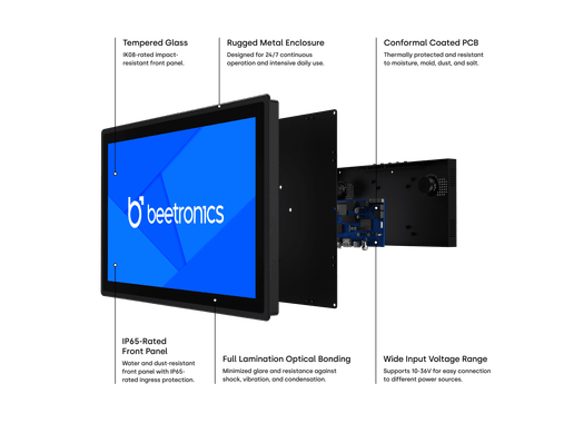 22 Zoll Touchscreen Metall (High-Brightness)