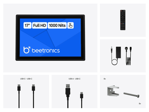 17 Zoll Touchscreen Metall (High-Brightness)