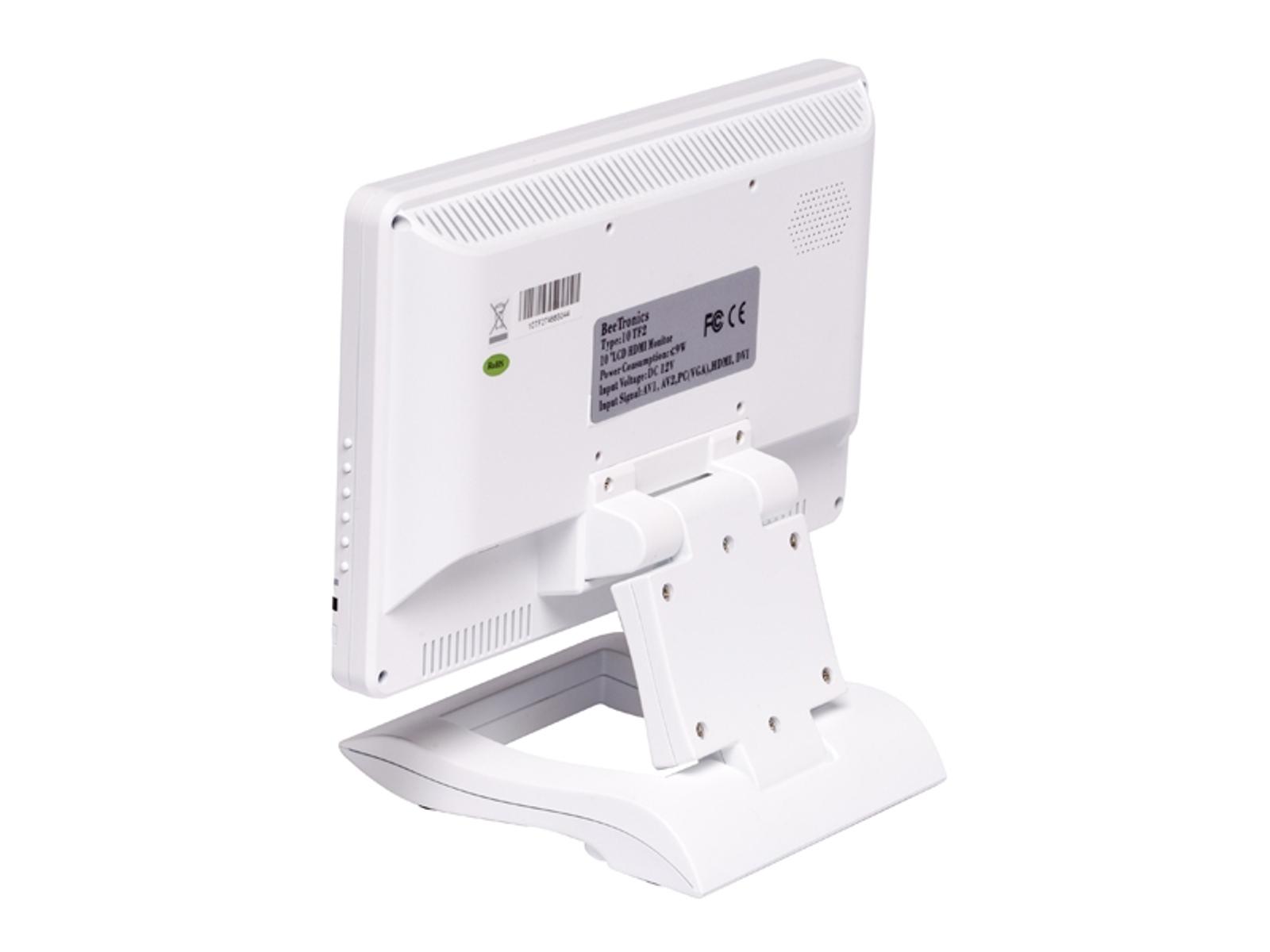 10 Zoll Monitor mit HDMI (Weiß)
